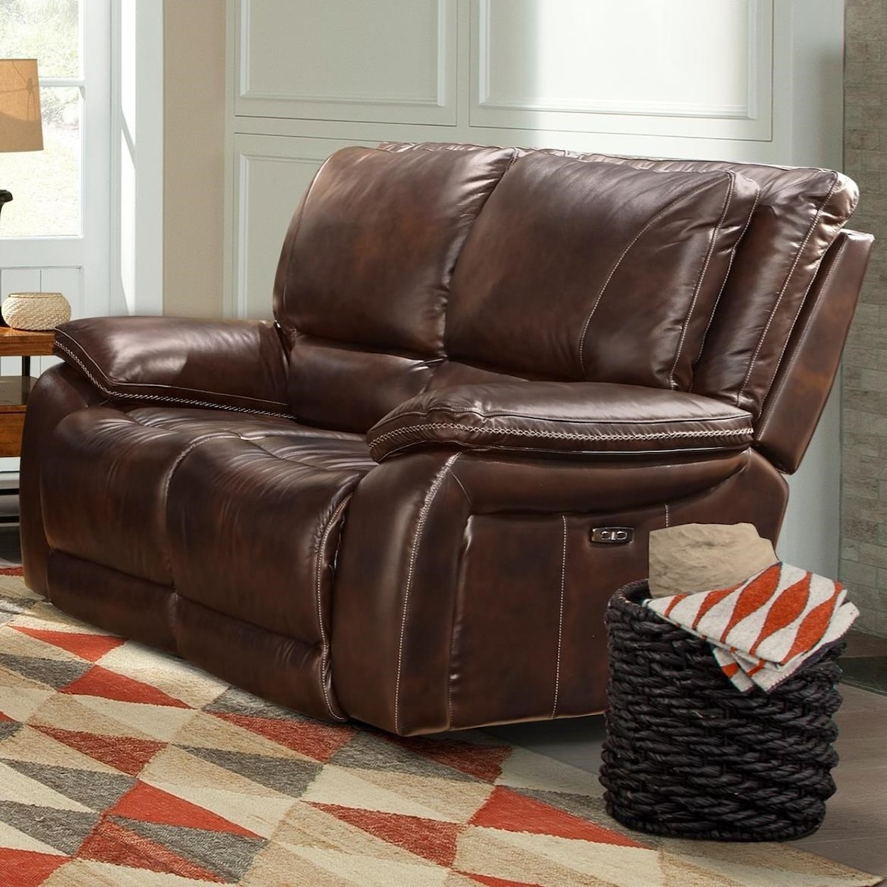 Paramount Living Vail Dual Power Reclining Loveseat