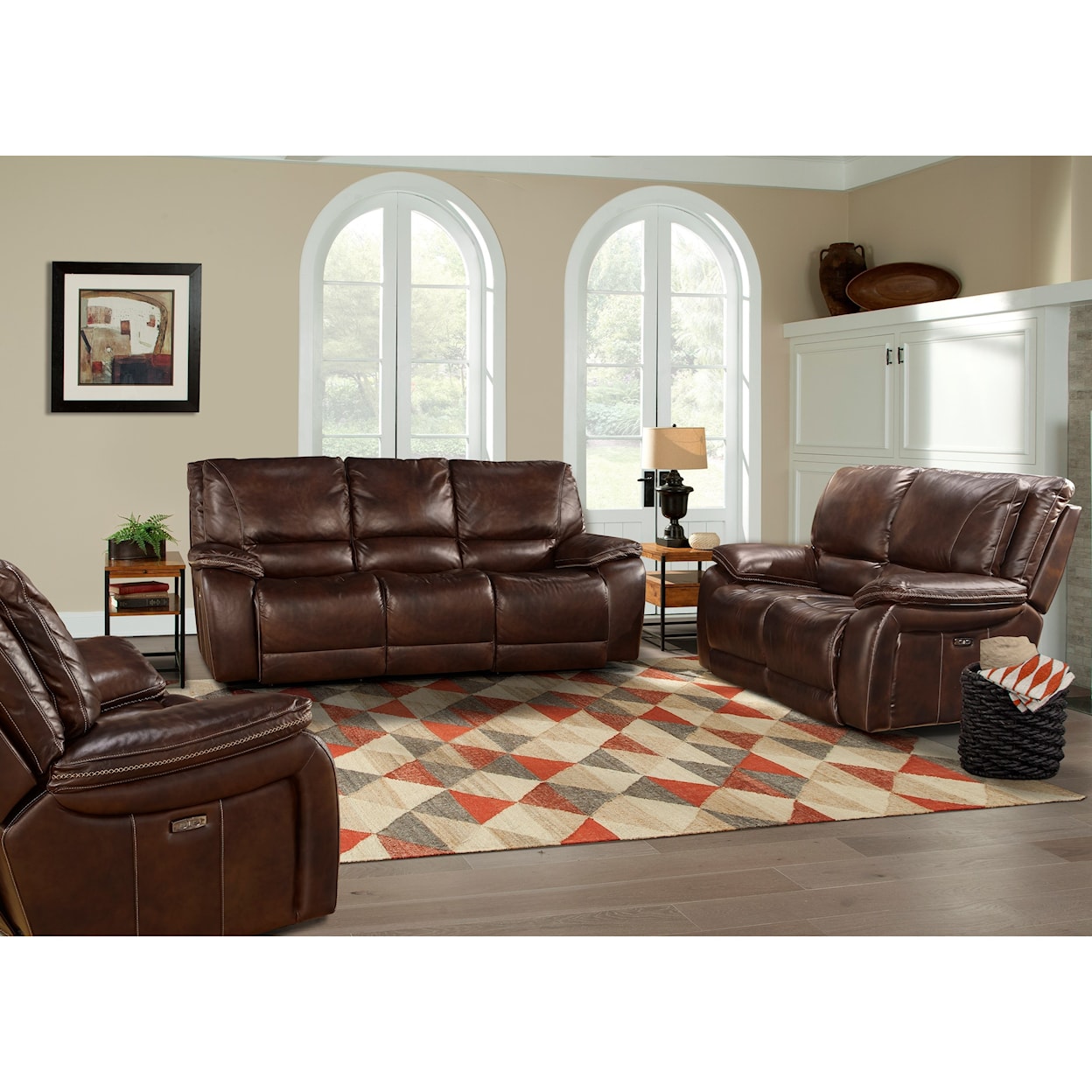 Paramount Living Vail Dual Power Reclining Loveseat