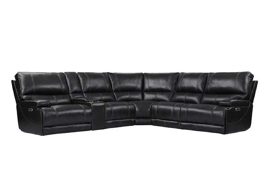 Whitman Power Reclining Sectional by Parker Living at Galleria Furniture, Inc.