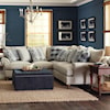 PD Cottage by Craftmaster P711700 2-Piece Sectional Sofa w/ RAF Return Sofa