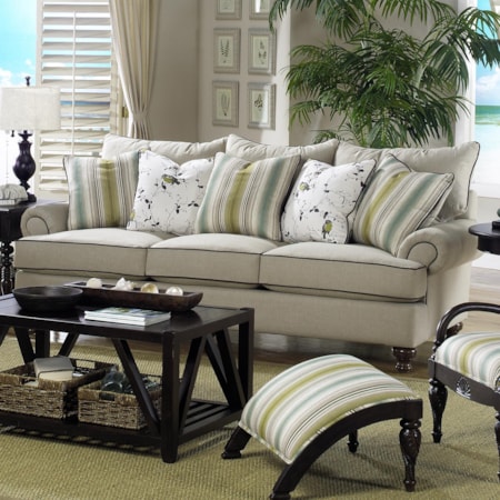 Traditional Stationary Sofa