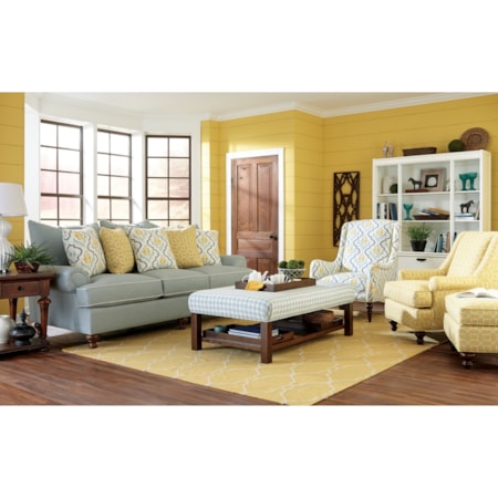 Traditional Stationary Sofa