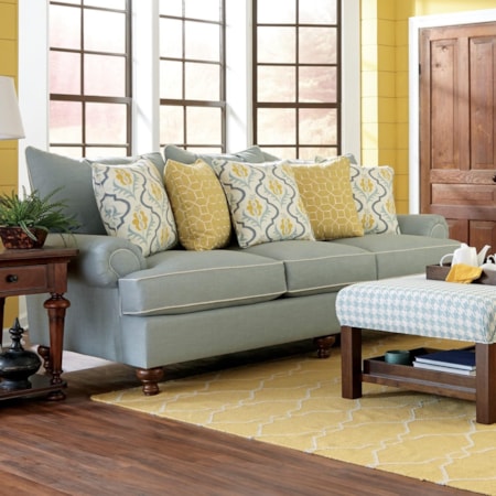 Traditional Stationary Sofa