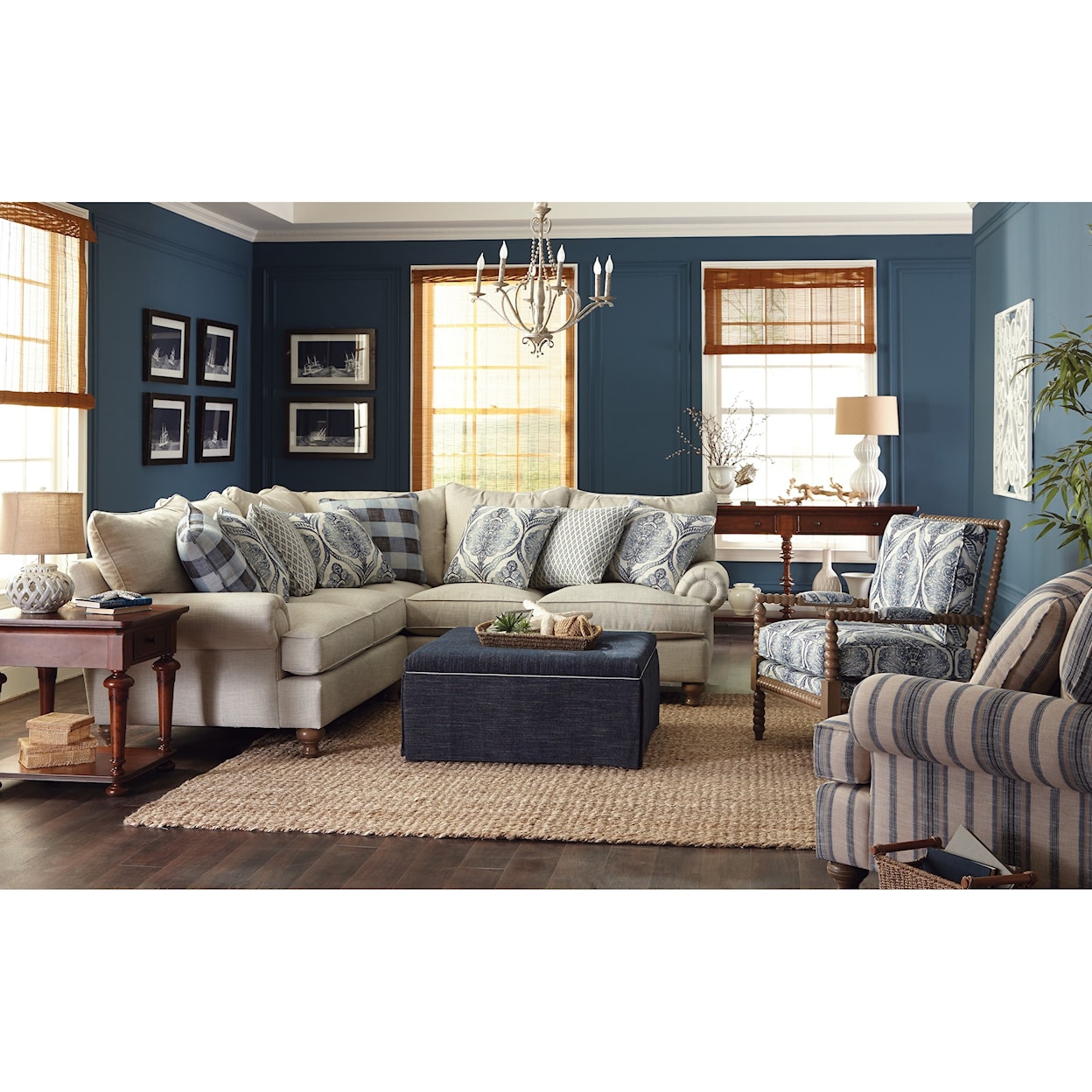 PD Cottage by Craftmaster P711700 2-Piece Sectional Sofa