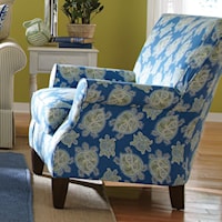Upholstered Chair with Inverted Back