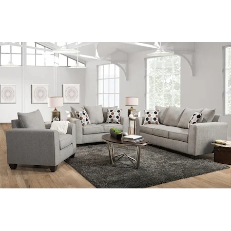 Contemporary Stationary Living Room Set