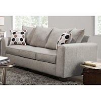 Contemporary Sofa with Flared Armrests