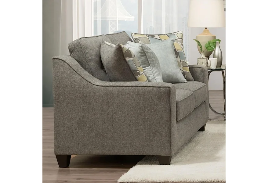 3450 Loveseat with Track Arms by Peak Living at Galleria Furniture, Inc.