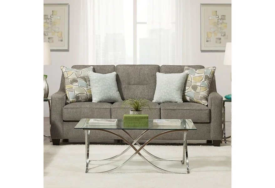 3450 Sofa with Track Arms by Peak Living at Galleria Furniture, Inc.