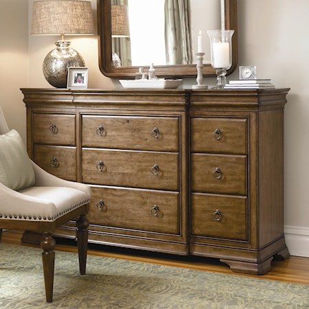 Traditional 12-Drawer Dresser