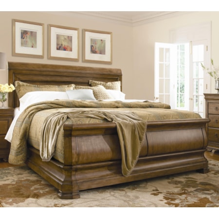 Queen Louie P's Sleigh Bed