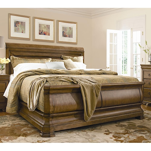 Universal New Lou Queen Louie P's Sleigh Bed | Stoney Creek Furniture ...