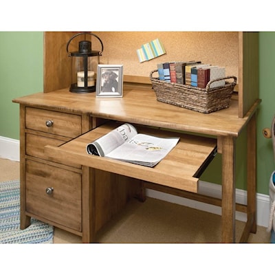 Durham Furniture Beds Student Desk W/Pull Out Keyboa