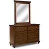 Durham Furniture Southbrook Double Dresser and Mirror Set