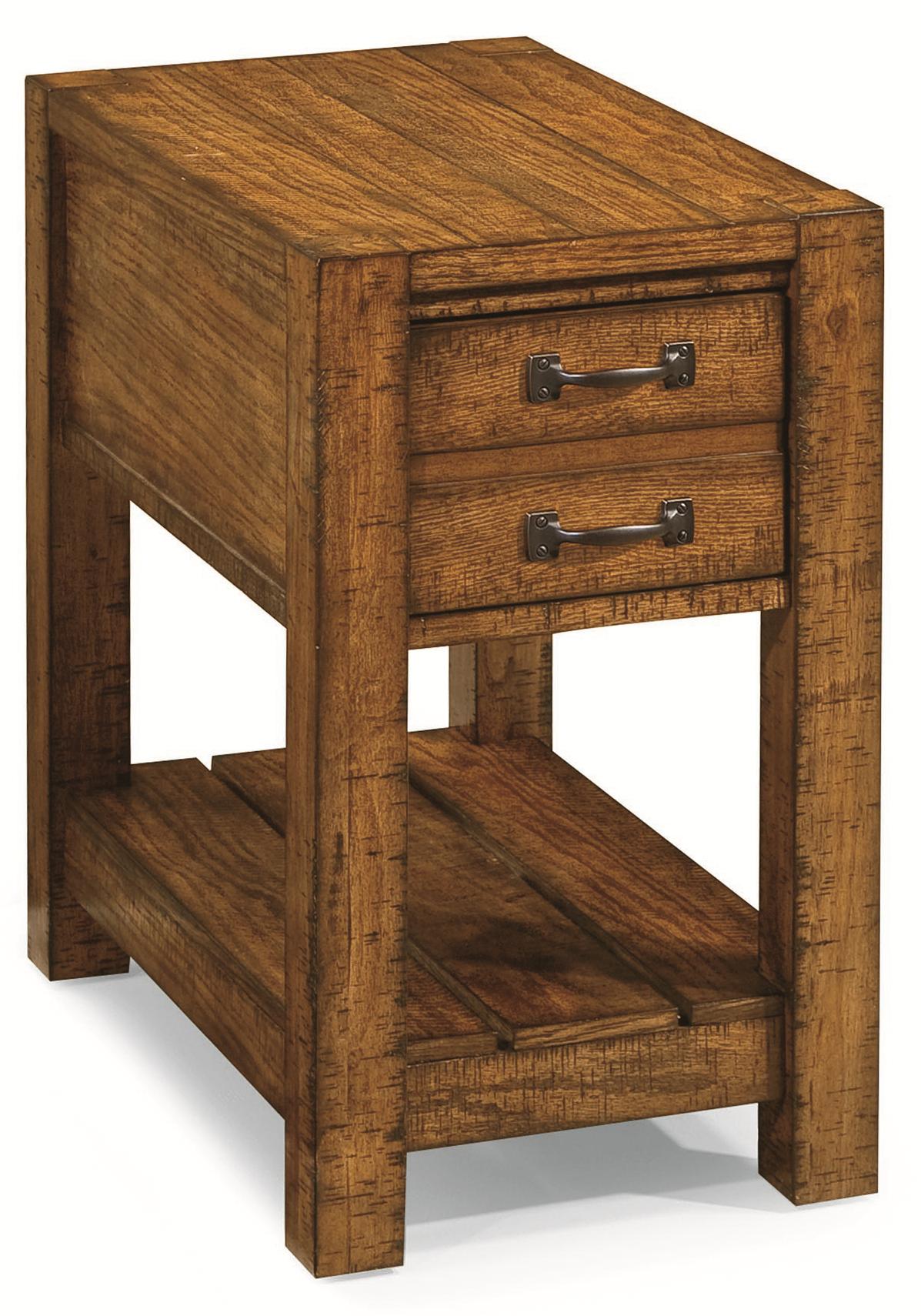 Peters Revington Rustics P211023 Distressed Chairside Table with Drawer