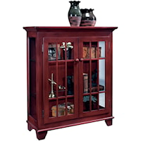 Barlow Two Door Display Console with Adjustable Shelving