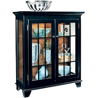 Barlow Two Door Display Console with Adjustable Shelving