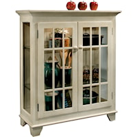 Barlow Two Door Display Console with Adjustable Shelving
