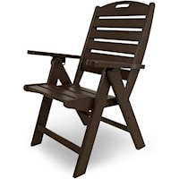 Outdoor Arm Chair with Slat Back