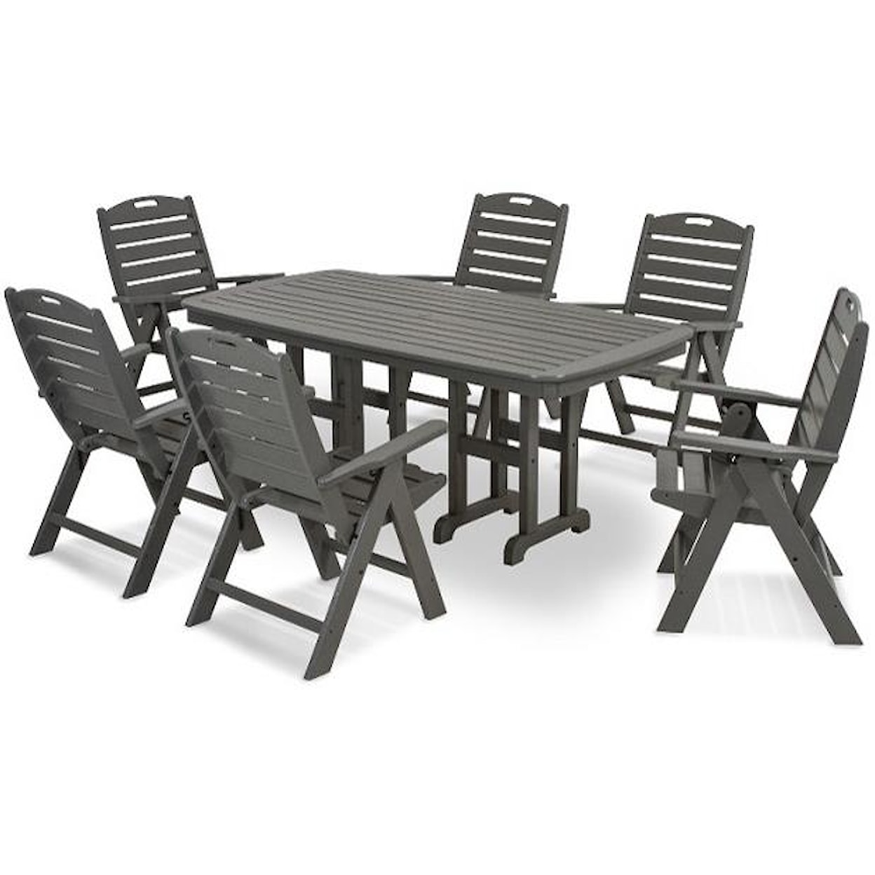 Polywood Nautical Dining Table and Chair Set