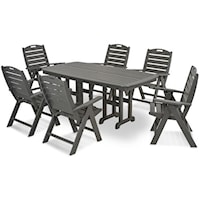 Dining Table and Chair Set with 6 Chairs