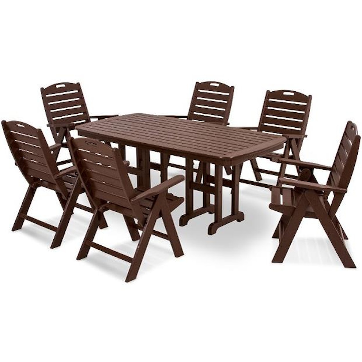 POLYWOOD Nautical Dining Table and Chair Set