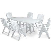 Dining Table and Chair Set with 6 Chairs