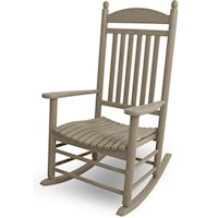 Jefferson Rocker with Slat Design