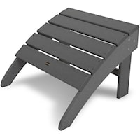 Adirondack Ottoman with Slat Design