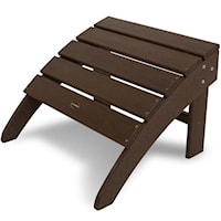 Adirondack Ottoman with Slat Design