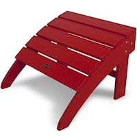 Adirondack Ottoman with Slat Design