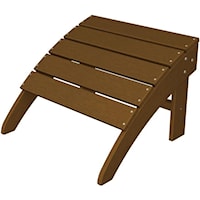 Adirondack Ottoman with Slat Design