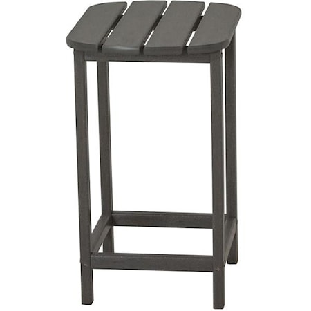 26 Inch Counter Height Side Table with Block Feet