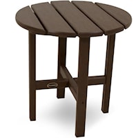 18" Side Table with Slat Design