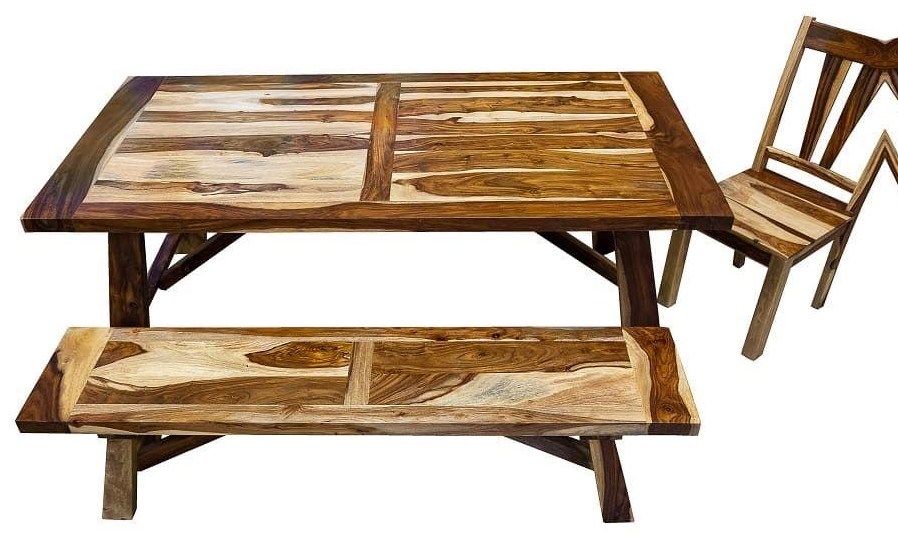 Porter International Designs Kalispell PDU116 106x4 5 Piece Dining