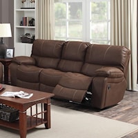 Casual Dual Reclining Sofa with Pillowtop Arms