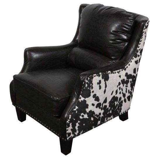 Grey cow print chair 2025