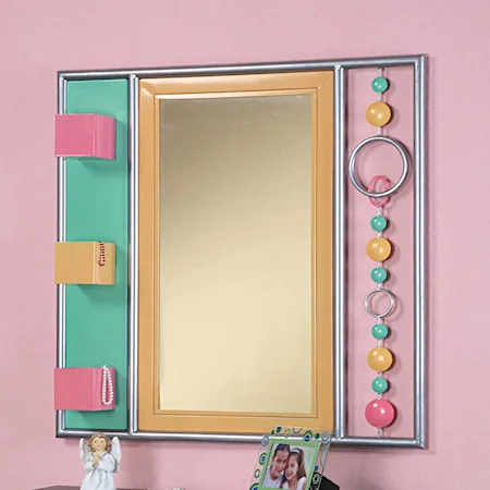 Wall Mirror with Removable Storage Boxes