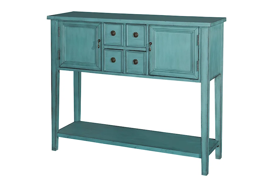 Accent Furniture Duplin Blue Console by Powell at Lynn's Furniture & Mattress