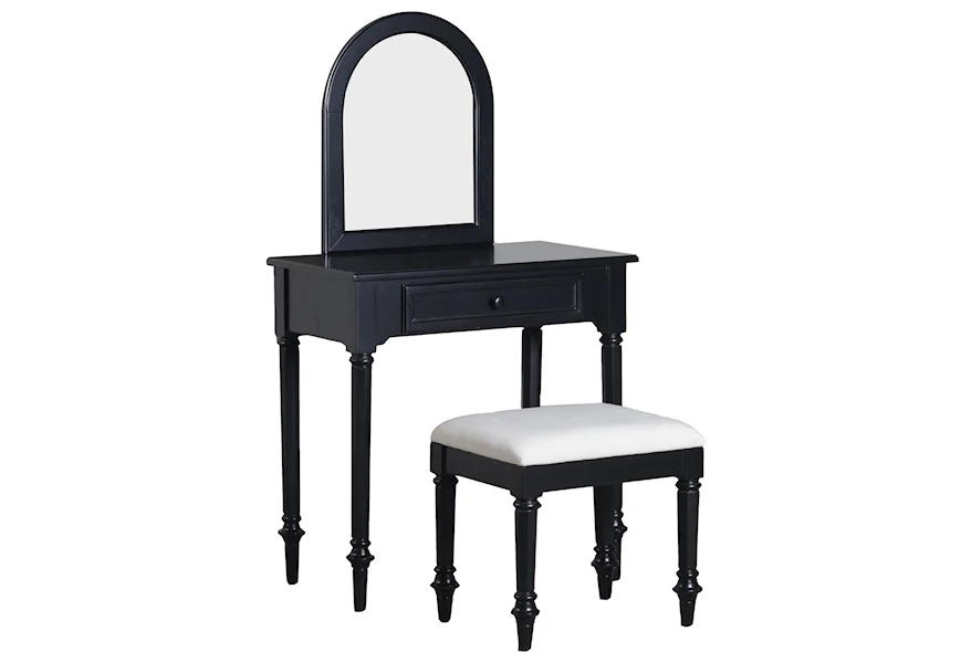 Accent Furniture Vanity with Stool by Powell at Furniture and More