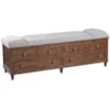 Powell Accent Furniture Brody Rustic Padded Top Storage Bench