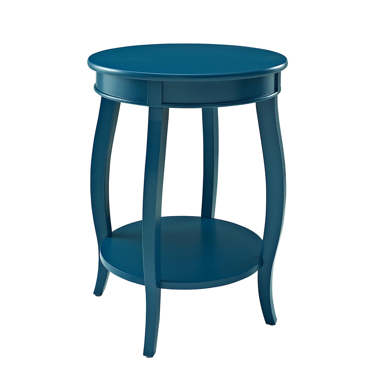 Powell Accent Tables Round Table w/ Shelf