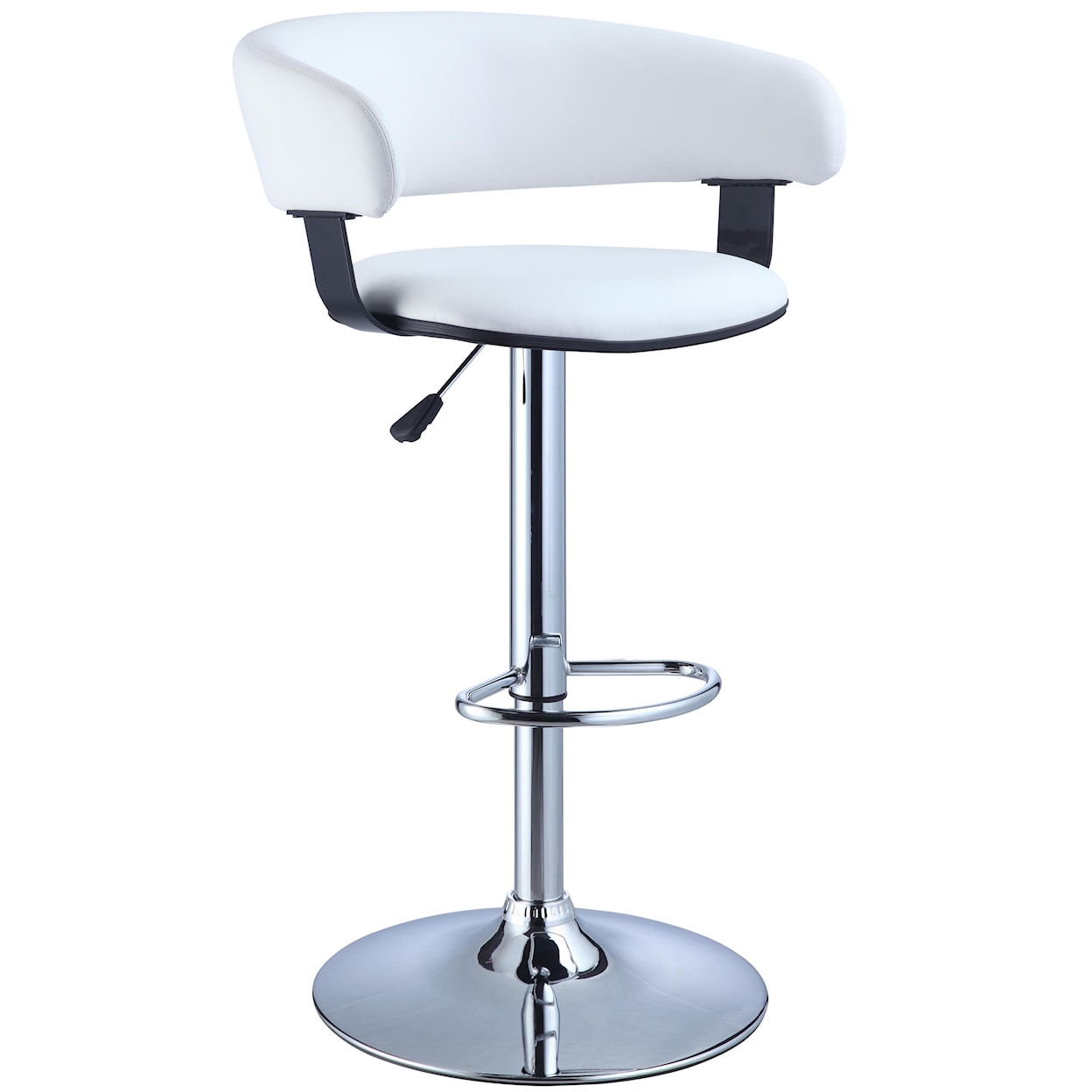 Powell Bar Stools P Barrel & Chrome Bar Stool