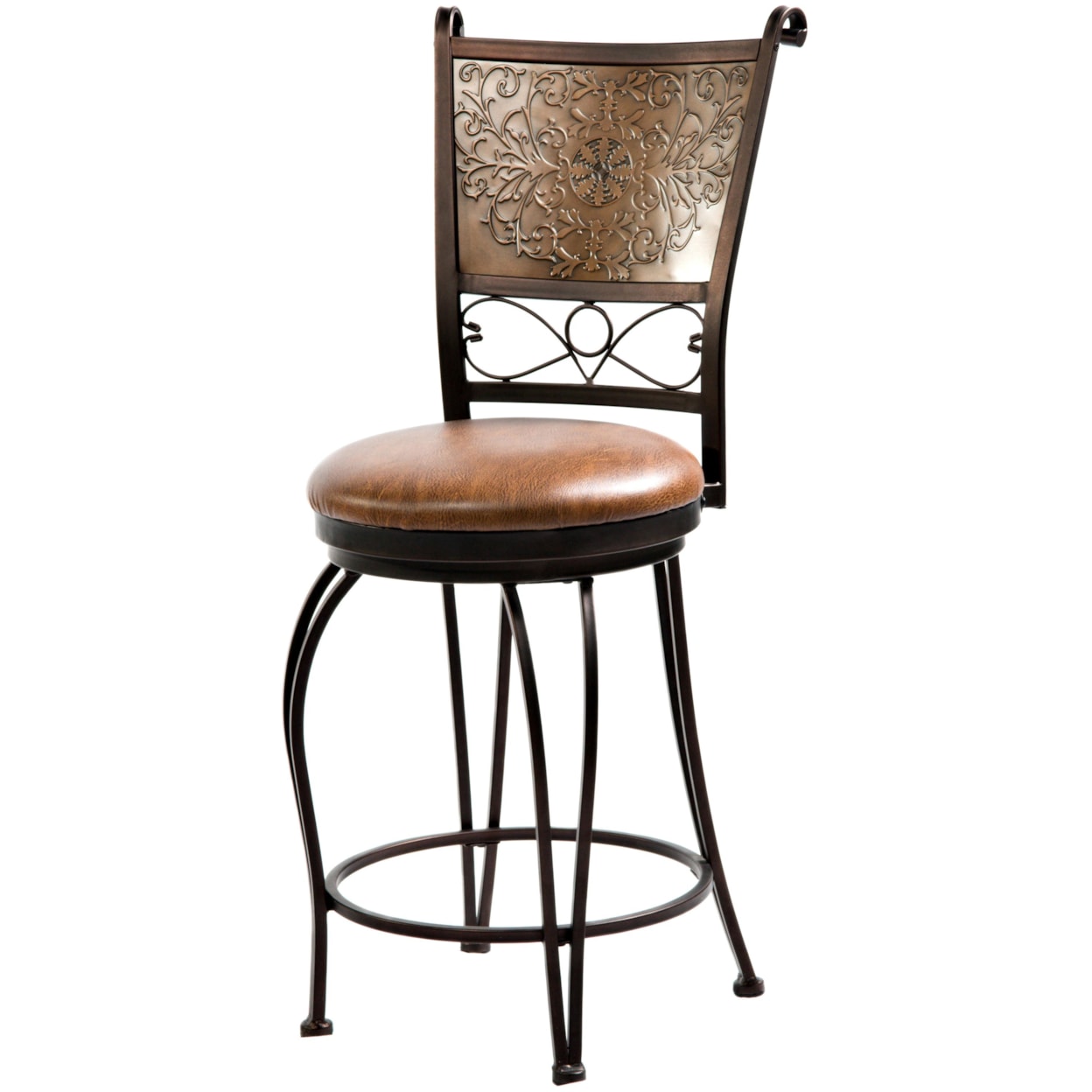 Powell Bar Stools P 24 Inch Stamped Back Counter Stool