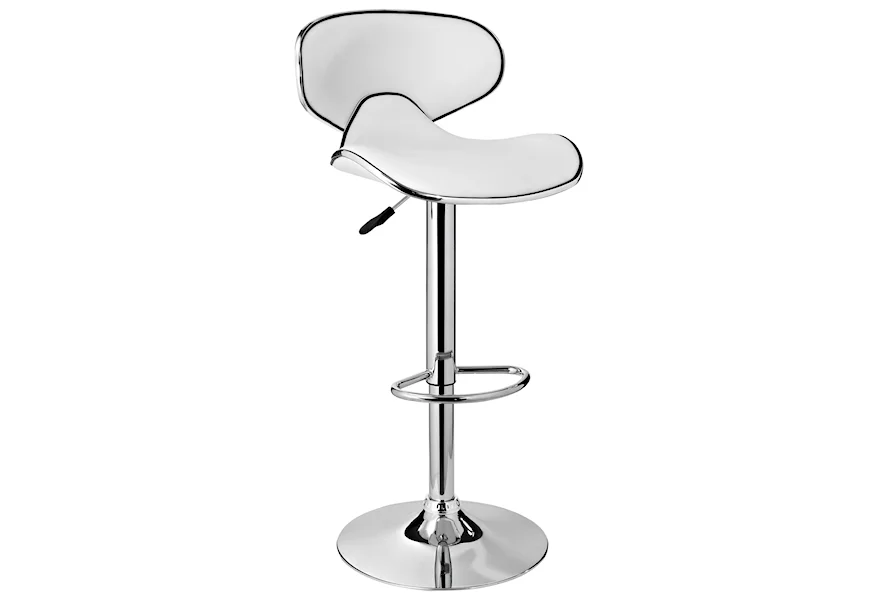 Bar Stools P White Adjustable Barstool by Powell at A1 Furniture & Mattress