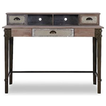 Industrial Double Pedestal Desk with Wire Management