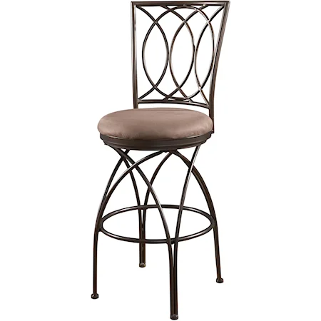 Metal Crossed Legs Bar Stool