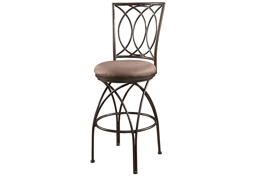 Big and Tall Metal Crossed Legs Bar Stool by Powell at A1 Furniture & Mattress