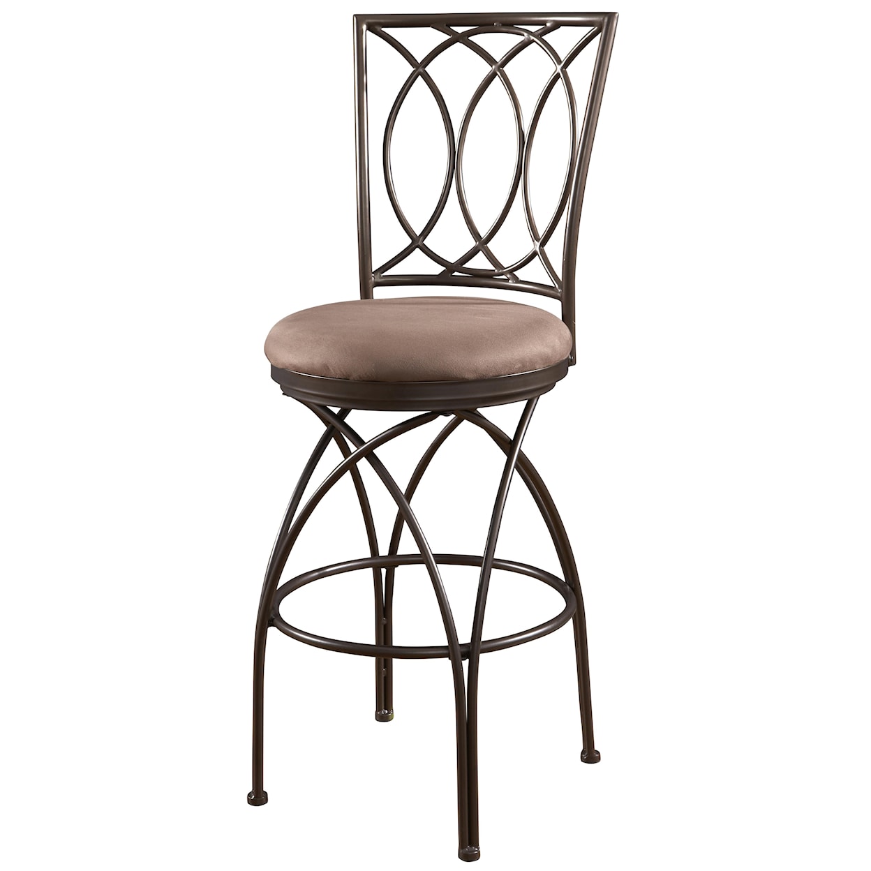 Powell Big and Tall Metal Crossed Legs Bar Stool