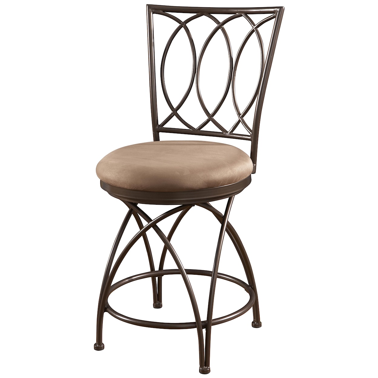 Powell Big and Tall Metal Crossed Legs Counter Stool